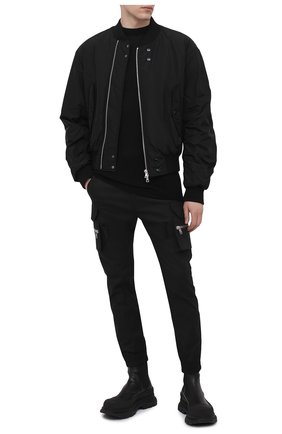 Мужской водолазка из шерсти и хлопка RICK OWENS черного цвета по цене 77750 руб., арт. RU21S6636/KSASH | Фото 2 Мужской водолазка из шерсти и хлопка RICK OWENS черного цвета, арт. RU21S6636/KSASH | Фото 2
