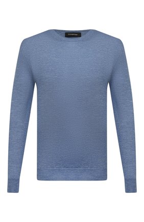 Мужской джемпер из шелка и кашемира ERMENEGILDO ZEGNA синего цвета по цене 94950 руб., арт. UWF91/110 | Фото 1 Мужской джемпер из шелка и кашемира ERMENEGILDO ZEGNA синего цвета, арт. UWF91/110 | Фото 1