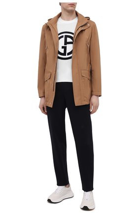 Мужская футболка из вискозы GIORGIO ARMANI белого цвета по цене 46950 руб., арт. 3KSM66/SJSVZ | Фото 2 Мужская футболка из вискозы GIORGIO ARMANI белого цвета, арт. 3KSM66/SJSVZ | Фото 2 (Длина (для топов): Стандартные; Рукава: Короткие; Принт: С принтом; Материал внешний: Вискоза; Стили: Кэжуэл)