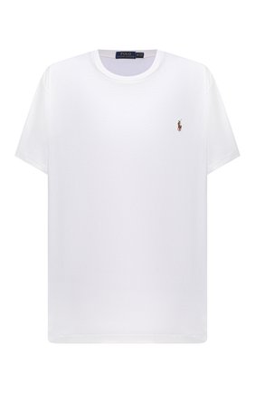 Мужская хлопковая футболка POLO RALPH LAUREN белого цвета по цене 6885 руб., арт. 711746817/PRL BS | Фото 1 Мужская хлопковая футболка POLO RALPH LAUREN белого цвета, арт. 711746817/PRL BS | Фото 1