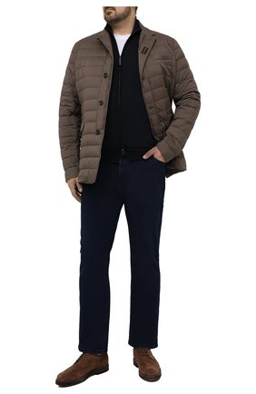 Мужской шерстяной кардиган BRIONI темно-синего цвета по цене 106000 руб., арт. UMT20L/0ZK28 | Фото 2 Мужской шерстяной кардиган BRIONI темно-синего цвета, арт. UMT20L/0ZK28 | Фото 2