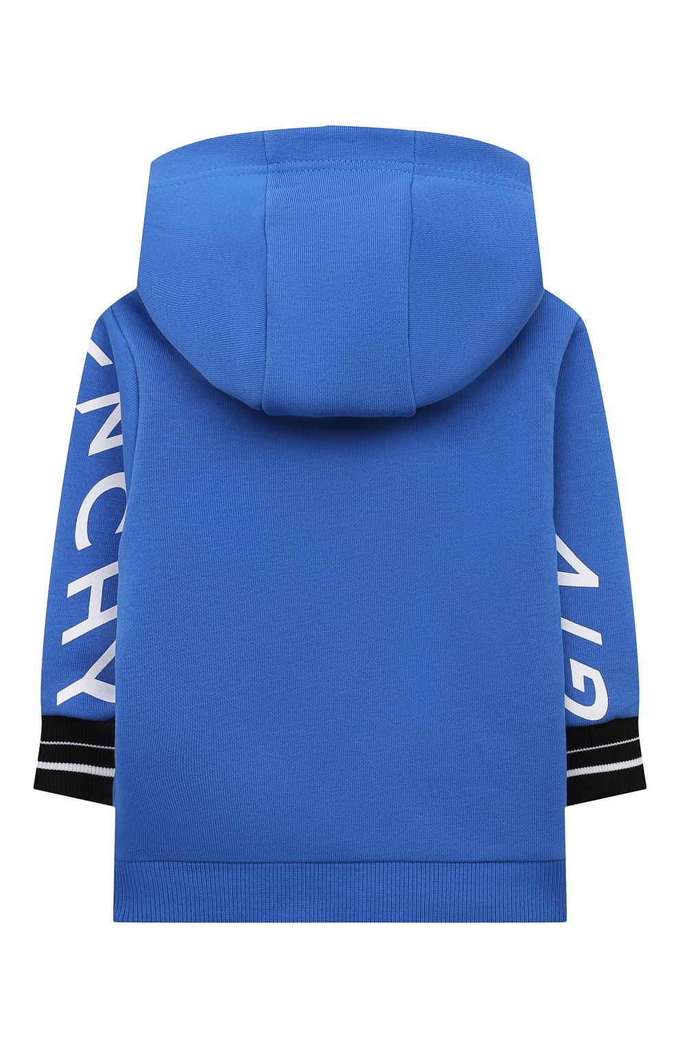 Детский хлопковая толстовка GIVENCHY синего цвета по цене 22600 руб., арт. H05155 | Фото 2 Детский хлопковая толстовка GIVENCHY синего цвета, арт. H05155 | Фото 2