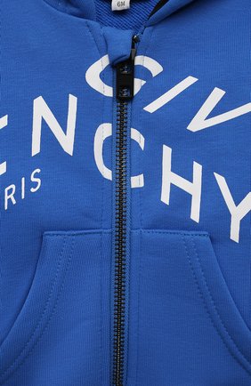 Детский хлопковая толстовка GIVENCHY синего цвета по цене 22600 руб., арт. H05155 | Фото 3 Детский хлопковая толстовка GIVENCHY синего цвета, арт. H05155 | Фото 3