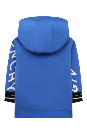 Детский хлопковая толстовка GIVENCHY синего цвета по цене 26500 руб., арт. H05155 | Фото 2 Детский хлопковая толстовка GIVENCHY синего цвета, арт. H05155 | Фото 2 (Материал внешний: Хлопок; Рукава: Длинные; Региональные ограничения белый список (Axapta Mercury): RU; Кросс-КТ НВ: Толстовки; Ростовка одежда: 12 мес | 80 см, 18 мес | 86 см, 24 мес | 92 см, 36 мес | 98 см, 6 мес | 68 см, 9 мес | 74 см)