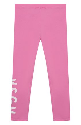 Детские хлопковые леггинсы MSGM KIDS розового цвета по цене 3915 руб., арт. MS027668 | Фото 2 Детские хлопковые леггинсы MSGM KIDS розового цвета, арт. MS027668 | Фото 2 (Материал внешний: Хлопок; Девочки Кросс-КТ: Брюки-одежда; Ростовка одежда: 10 - 11 лет | 140 - 146см, 12 лет | 152 см, 13 - 15 лет | 158 см, 6 лет | 116 см, 8 лет | 128 см)