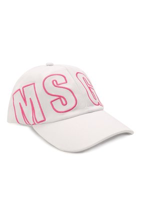 Детская хлопковая бейсболка MSGM KIDS белого цвета по цене 4505 руб., арт. MS027510 | Фото 1 Детская хлопковая бейсболка MSGM KIDS белого цвета, арт. MS027510 | Фото 1 (Материал: Текстиль, Хлопок)
