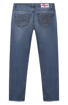 Детские джинсы MSGM KIDS синего цвета по цене 13800 руб., арт. MS026869 | Фото 2 Детские джинсы MSGM KIDS синего цвета, арт. MS026869 | Фото 2 (Материал внешний: Хлопок; Кросс-КТ: джинсы; Ростовка одежда: 10 - 11 лет | 140 - 146см, 12 лет | 152 см, 13 - 15 лет | 158 см, 6 лет | 116 см, 8 лет | 128 см, 4 года | 104 см)