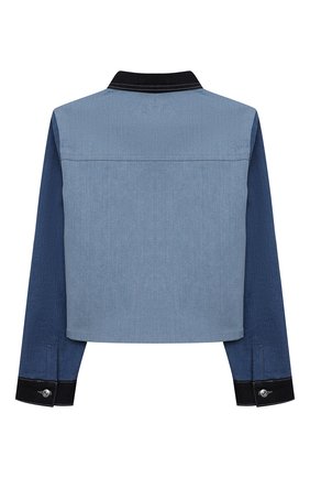 Детская джинсовая куртка SONIA RYKIEL ENFANT голубого цвета по цене 11250 руб., арт. 21S10U06 | Фото 2 Детская джинсовая куртка SONIA RYKIEL ENFANT голубого цвета, арт. 21S10U06 | Фото 2