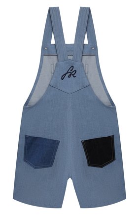 Детский хлопковый комбинезон SONIA RYKIEL ENFANT голубого цвета по цене 12350 руб., арт. 21S1S007 | Фото 2 Детский хлопковый комбинезон SONIA RYKIEL ENFANT голубого цвета, арт. 21S1S007 | Фото 2