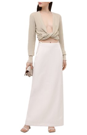 Женская льняная юбка JACQUEMUS белого цвета по цене 49950 руб., арт. 211SK02/108114 | Фото 2 Женская льняная юбка JACQUEMUS белого цвета, арт. 211SK02/108114 | Фото 2