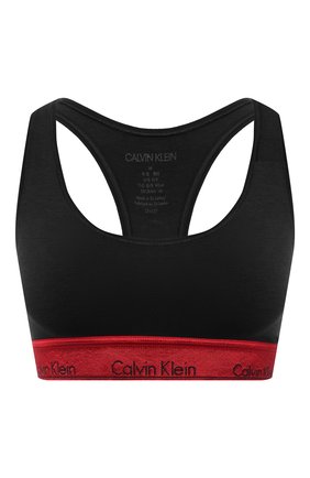Женский бра-топ CALVIN KLEIN черного цвета по цене 4395 руб., арт. QF6127E | Фото 1 Женский бра-топ CALVIN KLEIN черного цвета, арт. QF6127E | Фото 1
