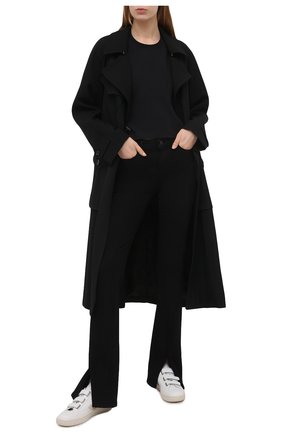 Женская хлопковая футболка MSGM черного цвета по цене 13150 руб., арт. 3041MDM105 217298 | Фото 2 Женская хлопковая футболка MSGM черного цвета, арт. 3041MDM105 217298 | Фото 2