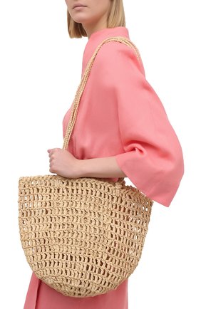 Женская сумка noosa medium SANS-ARCIDET бежевого цвета по цене 13700 руб., арт. N00SA BAG S21/M | Фото 2 Женская сумка noosa medium SANS-ARCIDET бежевого цвета, арт. N00SA BAG S21/M | Фото 2