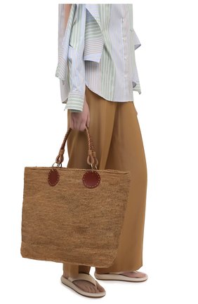 Женская сумка beby large SANS-ARCIDET бежевого цвета по цене 21900 руб., арт. BEBY BAG MA-D S21/L | Фото 2 Женская сумка beby large SANS-ARCIDET бежевого цвета, арт. BEBY BAG MA-D S21/L | Фото 2