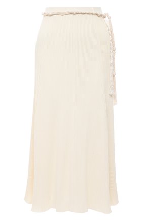 Женская хлопковая юбка JIL SANDER кремвого цвета по цене 122500 руб., арт. JSPS759057-WSY24268 | Фото 1 Женская хлопковая юбка JIL SANDER кремвого цвета, арт. JSPS759057-WSY24268 | Фото 1