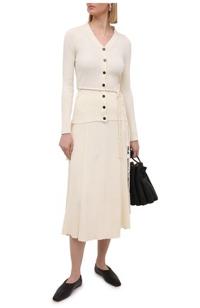 Женская хлопковая юбка JIL SANDER кремвого цвета по цене 122500 руб., арт. JSPS759057-WSY24268 | Фото 2 Женская хлопковая юбка JIL SANDER кремвого цвета, арт. JSPS759057-WSY24268 | Фото 2