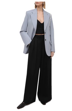 Женский топ из вискозы и шелка JIL SANDER черного цвета по цене 57600 руб., арт. JSPS561170-WS391900 | Фото 2 Женский топ из вискозы и шелка JIL SANDER черного цвета, арт. JSPS561170-WS391900 | Фото 2