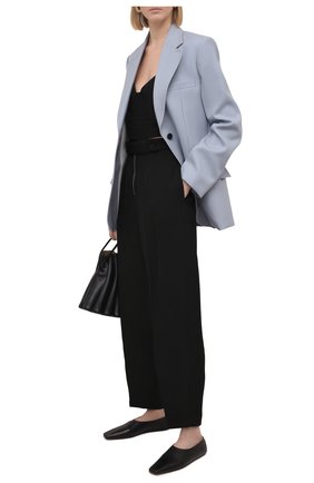Женские брюки из вискозы и шелка JIL SANDER черного цвета по цене 127000 руб., арт. JSPS311205-WS390300 | Фото 2 Женские брюки из вискозы и шелка JIL SANDER черного цвета, арт. JSPS311205-WS390300 | Фото 2