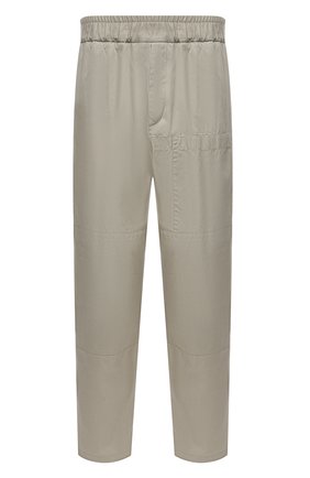 Мужские хлопковые брюки JIL SANDER серого цвета, арт. JSMS312018-MS243800 | Фото 1 (Длина (брюки, джинсы): Стандартные; Случай: Повседневный; Стили: Минимализм; Материал внешний: Хлопок)