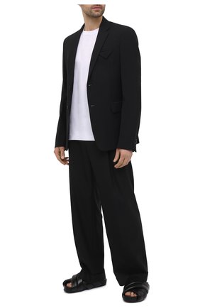 Мужские кожаные шлепанцы JIL SANDER черного цвета по цене 46150 руб., арт. JI32501D-13141 | Фото 2 Мужские кожаные шлепанцы JIL SANDER черного цвета, арт. JI32501D-13141 | Фото 2 (Материал внутренний: Натуральная кожа; Материал внешний: Кожа)