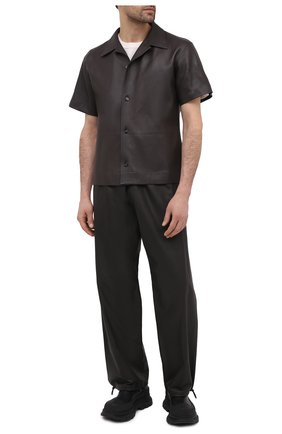 Мужские кожаные брюки BOTTEGA VENETA темно-коричневого цвета по цене 336000 руб., арт. 652882/VKVL0 | Фото 2 Мужские кожаные брюки BOTTEGA VENETA темно-коричневого цвета, арт. 652882/VKVL0 | Фото 2