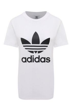 Женская футболка ADIDAS ORIGINALS белого цвета по цене 2400 руб., арт. GN2899 | Фото 1 Женская футболка ADIDAS ORIGINALS белого цвета, арт. GN2899 | Фото 1