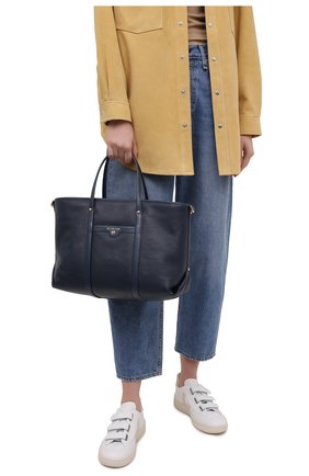 Женский сумка-тоут beck medium MICHAEL MICHAEL KORS темно-синего цвета по цене 29400 руб., арт. 30H0GKNT2L | Фото 2 Женский сумка-тоут beck medium MICHAEL MICHAEL KORS темно-синего цвета, арт. 30H0GKNT2L | Фото 2