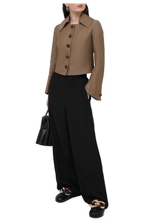 Женский жакет из шерсти и льна LANVIN темно-бежевого цвета по цене 158500 руб., арт. RW-JA718U-4797-P21 | Фото 2 Женский жакет из шерсти и льна LANVIN темно-бежевого цвета, арт. RW-JA718U-4797-P21 | Фото 2