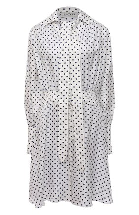 Женское шелковое платье LANVIN белого цвета по цене 199500 руб., арт. RW-DR354I-4839-P21 | Фото 1 Женское шелковое платье LANVIN белого цвета, арт. RW-DR354I-4839-P21 | Фото 1