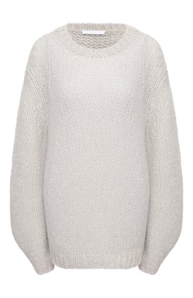 Женский шерстяной свитер HELMUT LANG серого цвета по цене 34200 руб., арт. K10HW701 | Фото 1 Женский шерстяной свитер HELMUT LANG серого цвета, арт. K10HW701 | Фото 1