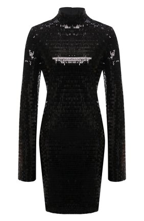 Женское платье с пайетками HELMUT LANG черного цвета по цене 69950 руб., арт. K10HW602 | Фото 1 Женское платье с пайетками HELMUT LANG черного цвета, арт. K10HW602 | Фото 1