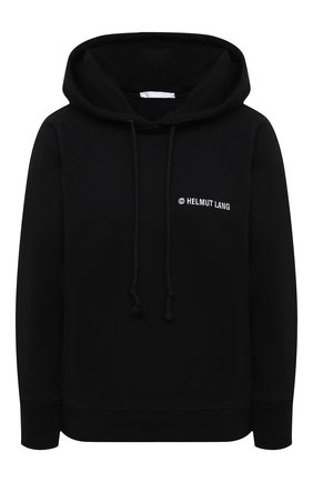 Женский хлопковое худи HELMUT LANG черного цвета по цене 20500 руб., арт. K10DW504 | Фото 1 Женский хлопковое худи HELMUT LANG черного цвета, арт. K10DW504 | Фото 1