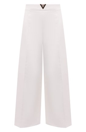Женские хлопковые брюки VALENTINO белого цвета по цене 127500 руб., арт. VB3RB47575Y | Фото 1 Женские хлопковые брюки VALENTINO белого цвета, арт. VB3RB47575Y | Фото 1