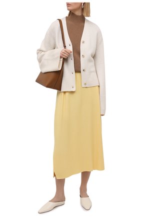 Женская кашемировая юбка LORO PIANA желтого цвета по цене 230500 руб., арт. FAL5211 | Фото 2 Женская кашемировая юбка LORO PIANA желтого цвета, арт. FAL5211 | Фото 2