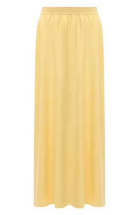 Женская кашемировая юбка LORO PIANA желтого цвета, арт. FAL5211 | Фото 1 (Материал внешний: Шерсть, Кашемир; Женское Кросс-КТ: Юбка-одежда; Длина Ж (юбки, платья, шорты): Миди; Кросс-КТ: Трикотаж; Стили: Кэжуэл)