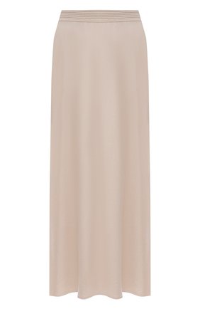 Женская кашемировая юбка LORO PIANA светло-бежевого цвета, арт. FAL5211 | Фото 1 (Материал внешний: Шерсть, Кашемир; Кросс-КТ: Трикотаж; Длина Ж (юбки, платья, шорты): Миди; Женское Кросс-КТ: Юбка-одежда; Стили: Кэжуэл)