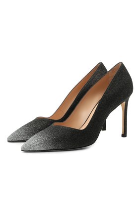 Женские текстильные туфли anny STUART WEITZMAN черного цвета по цене 34050 руб., арт. S0601 | Фото 1 Женские текстильные туфли anny STUART WEITZMAN черного цвета, арт. S0601 | Фото 1