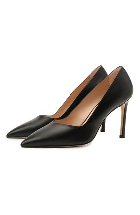 Женские кожаные туфли anny STUART WEITZMAN черного цвета по цене 34050 руб., арт. S5255 | Фото 1 Женские кожаные туфли anny STUART WEITZMAN черного цвета, арт. S5255 | Фото 1