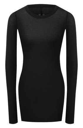 Женский пуловер из вискозы и шелка RICK OWENS черного цвета по цене 28200 руб., арт. RP21S3202/RC | Фото 1 Женский пуловер из вискозы и шелка RICK OWENS черного цвета, арт. RP21S3202/RC | Фото 1