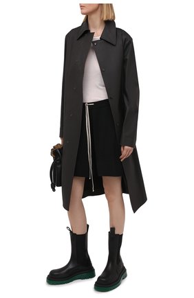 Женские шерстяные шорты RICK OWENS черного цвета по цене 69100 руб., арт. RP21S3650/M | Фото 2 Женские шерстяные шорты RICK OWENS черного цвета, арт. RP21S3650/M | Фото 2