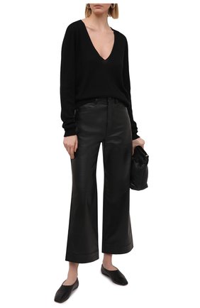 Женский кашемировый пуловер RICK OWENS черного цвета по цене 54700 руб., арт. RP21S3623/WS | Фото 2 Женский кашемировый пуловер RICK OWENS черного цвета, арт. RP21S3623/WS | Фото 2