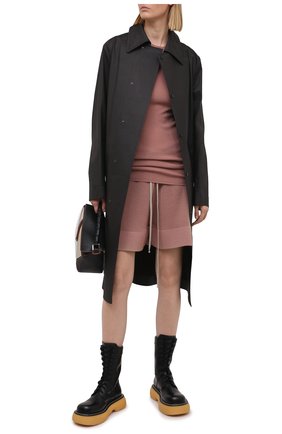 Женский шерстяной пуловер RICK OWENS темно-розового цвета по цене 39950 руб., арт. RP21S3621/RIBM | Фото 2 Женский шерстяной пуловер RICK OWENS темно-розового цвета, арт. RP21S3621/RIBM | Фото 2