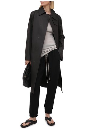 Женский шерстяной пуловер RICK OWENS светло-серого цвета по цене 39950 руб., арт. RP21S3621/RIBM | Фото 2 Женский шерстяной пуловер RICK OWENS светло-серого цвета, арт. RP21S3621/RIBM | Фото 2