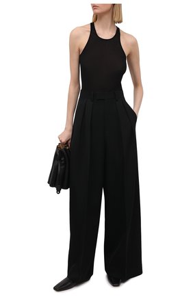 Женская майка из вискозы и шелка RICK OWENS черного цвета по цене 22450 руб., арт. RP21S3101/RC | Фото 2 Женская майка из вискозы и шелка RICK OWENS черного цвета, арт. RP21S3101/RC | Фото 2