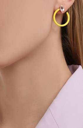 Женские серьги BEA BONGIASCA желтого цвета по цене 59200 руб., арт. VE290RGS-Y/M | Фото 2 Женские серьги BEA BONGIASCA желтого цвета, арт. VE290RGS-Y/M | Фото 2 (Материал: Металл)