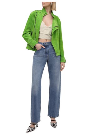 Женская замшевая куртка TOM FORD зеленого цвета по цене 527500 руб., арт. CSL675-LEX226 | Фото 2 Женская замшевая куртка TOM FORD зеленого цвета, арт. CSL675-LEX226 | Фото 2