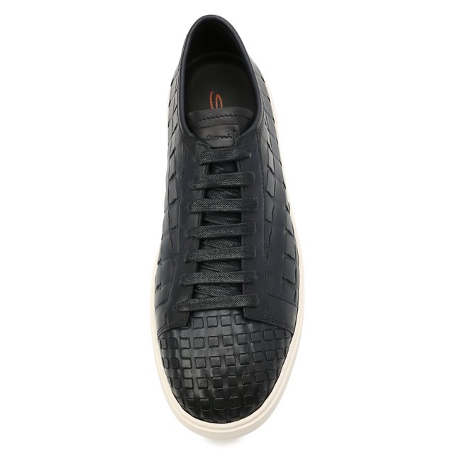 фото Кожаные кеды santoni