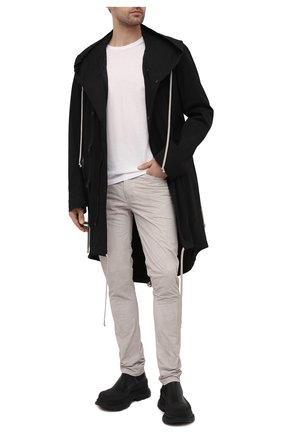 Мужские кожаные брюки RICK OWENS светло-серого цвета по цене 157000 руб., арт. RU21S6393/LBA | Фото 2 Мужские кожаные брюки RICK OWENS светло-серого цвета, арт. RU21S6393/LBA | Фото 2 (Длина (брюки, джинсы): Стандартные; Случай: Повседневный; Стили: Минимализм; Материал внешний: Натуральная кожа)