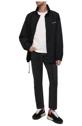 Мужские комбинированные кроссовки ALEXANDER MCQUEEN черного цвета по цене 42700 руб., арт. 653222/W4JY1 | Фото 2 Мужские комбинированные кроссовки ALEXANDER MCQUEEN черного цвета, арт. 653222/W4JY1 | Фото 2