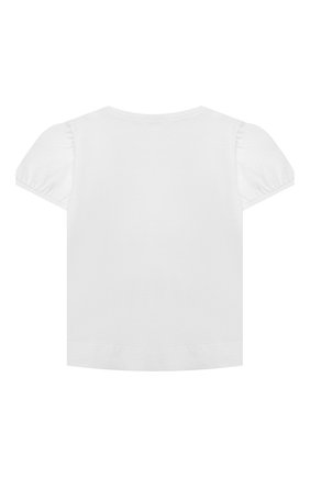 Детский хлопковая футболка IL GUFO белого цвета, арт. P21TS305M0014/24M | Фото 2 (Материал внешний: Хлопок; Рукава: Короткие; Региональные ограничения белый список (Axapta Mercury): RU; Ростовка одежда: 18 мес | 86 см)